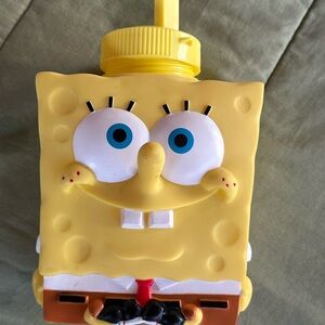 Disney SpongeBob SquarePants Yellow and White Character Water Bottle